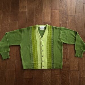 Stylish Green Cardigan for Men